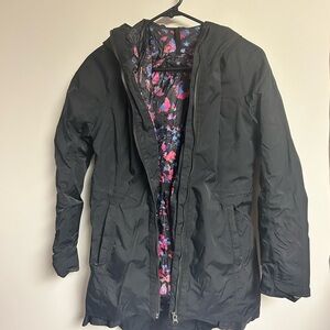 lululemon athletica Black Jacket with Floral Lining